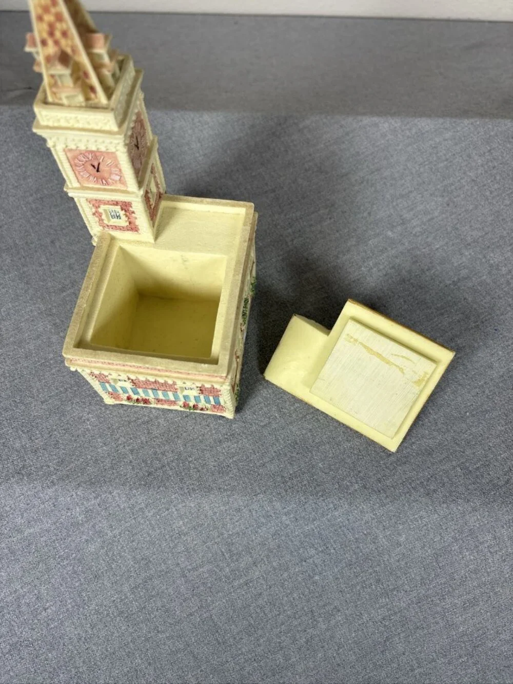 Vintage Ghirardelli Chocolate Factory Clock Tower Trinket Box